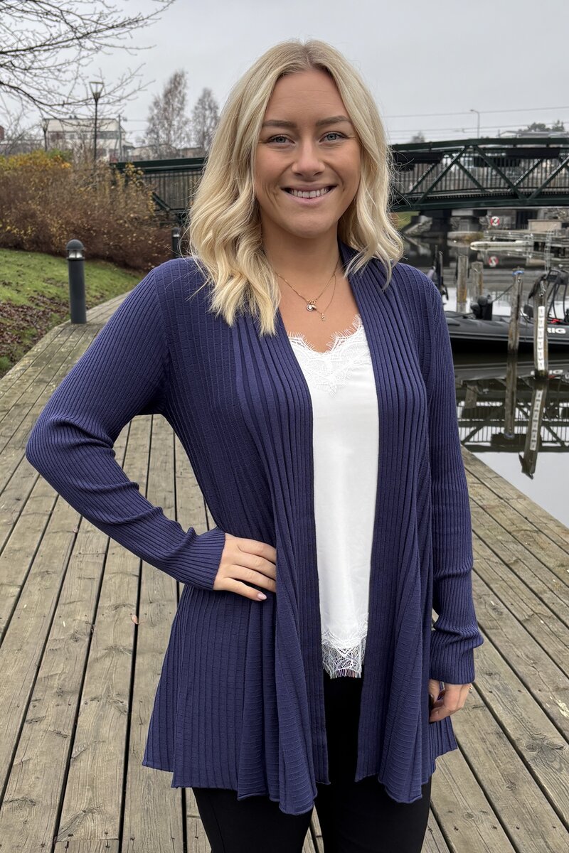 Claudisse Long Cardigan Women Patriot Blue Freequent