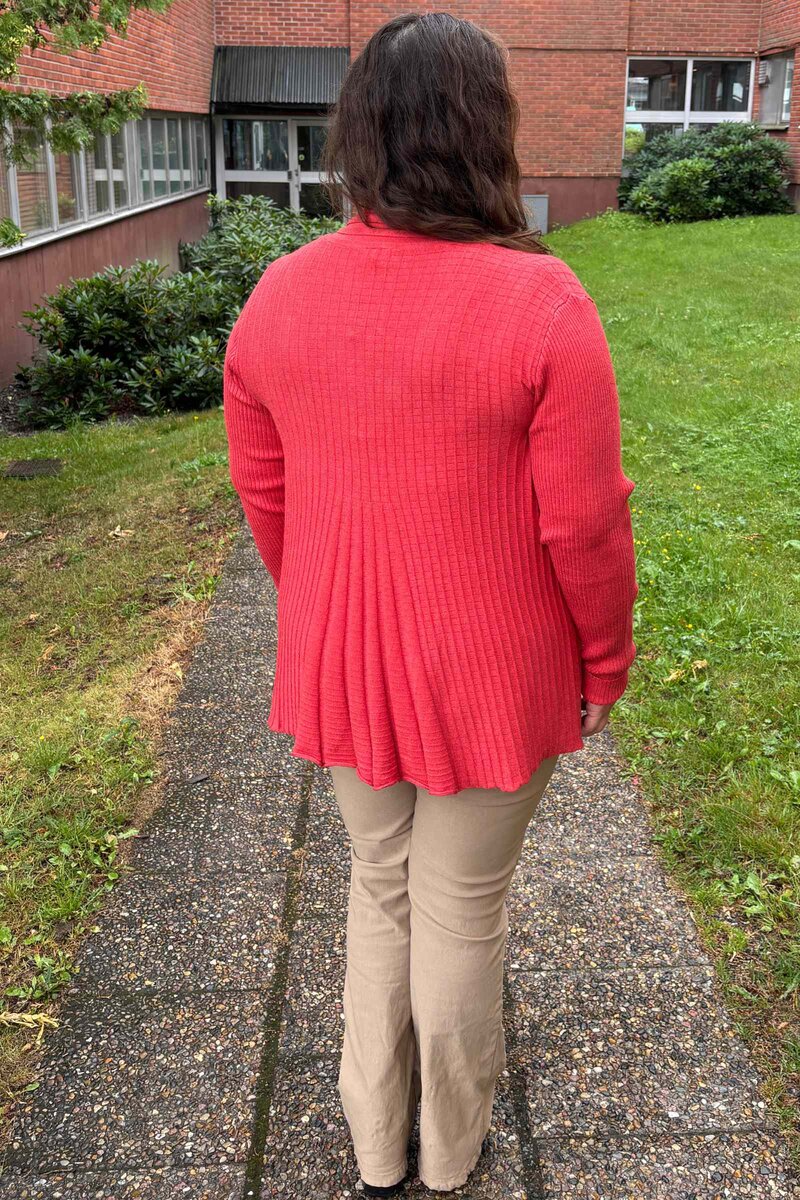 Claudisse Short Cardigan Dam Baked Apple Melange Freequent