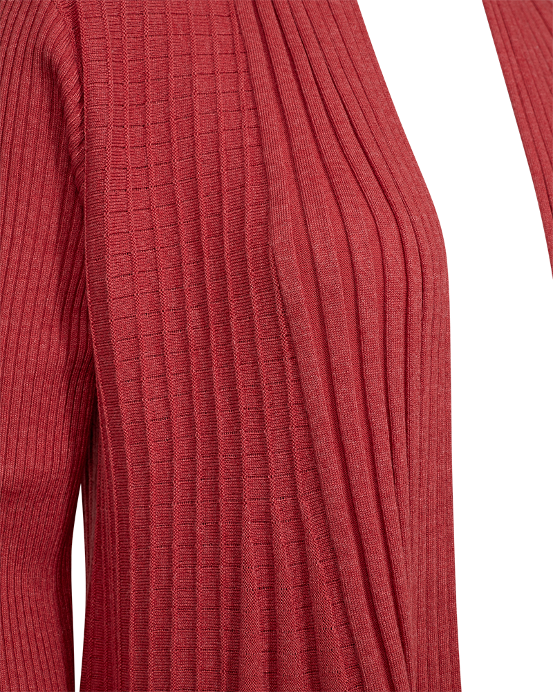 Claudisse Short Cardigan Women Baked Apple Melange Freequent