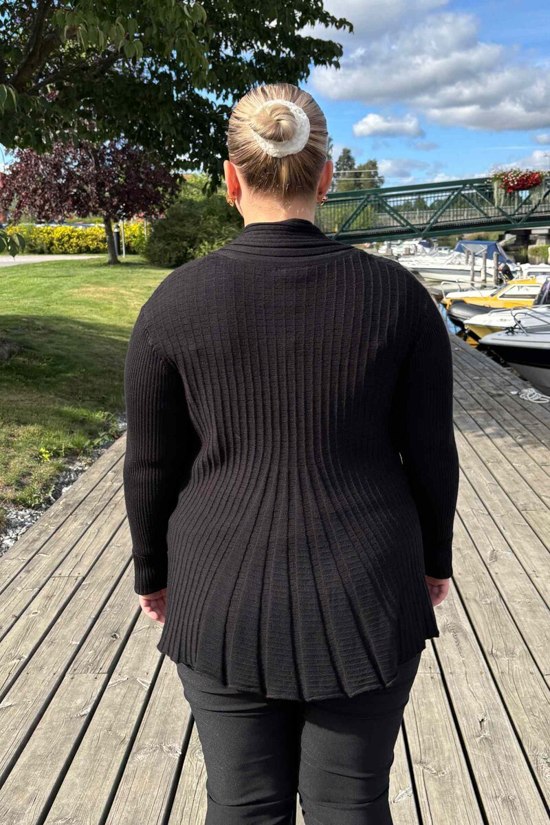 Claudisse Short Cardigan Dam Black - Freequent