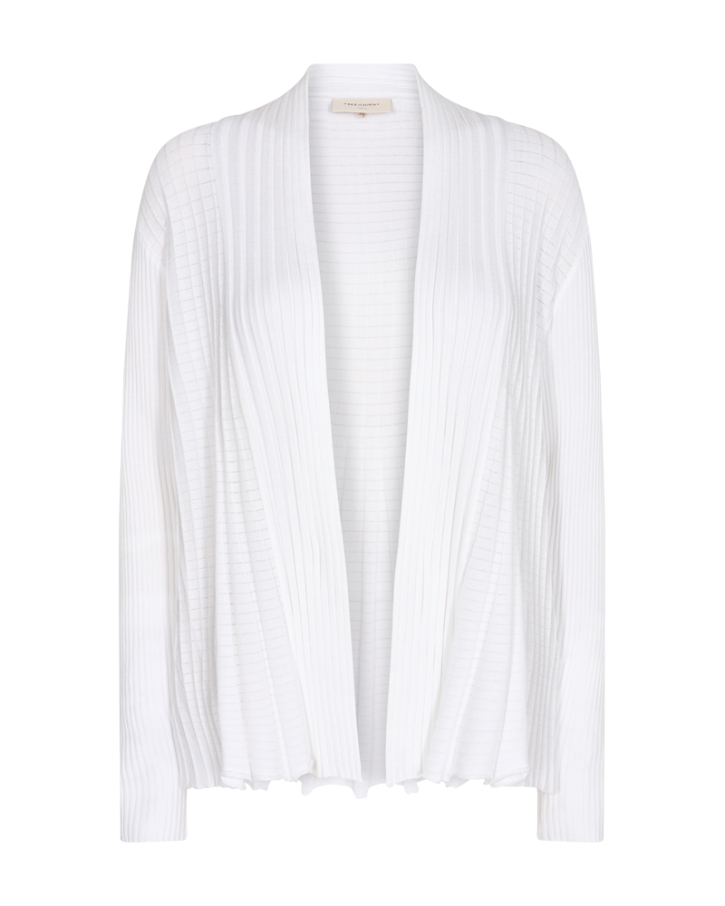 Claudisse Short Cardigan Dam Brilliant White - Freequent