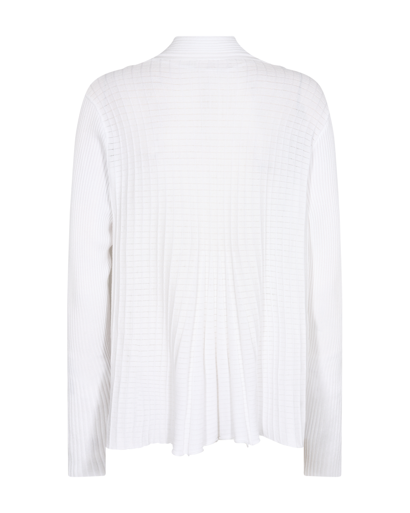 Claudisse Short Cardigan Dam Brilliant White - Freequent