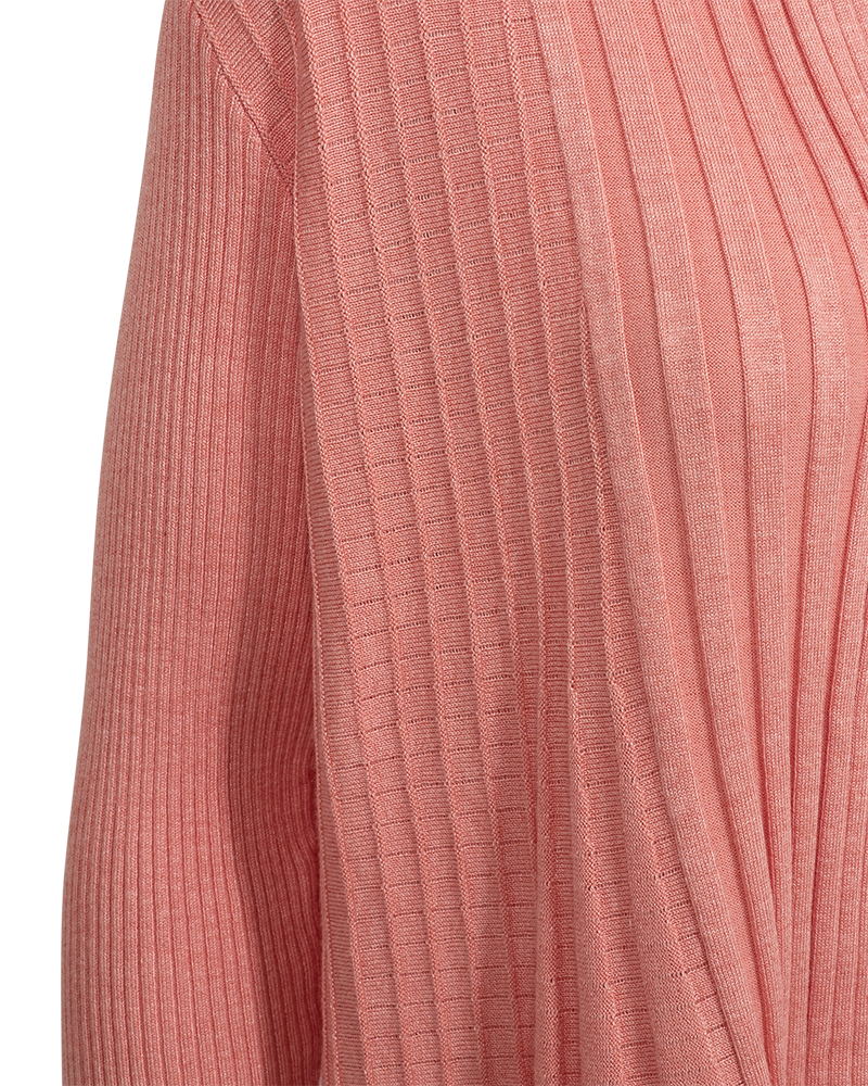 Claudisse Short Cardigan Dam Burnt Coral Melange Freequent