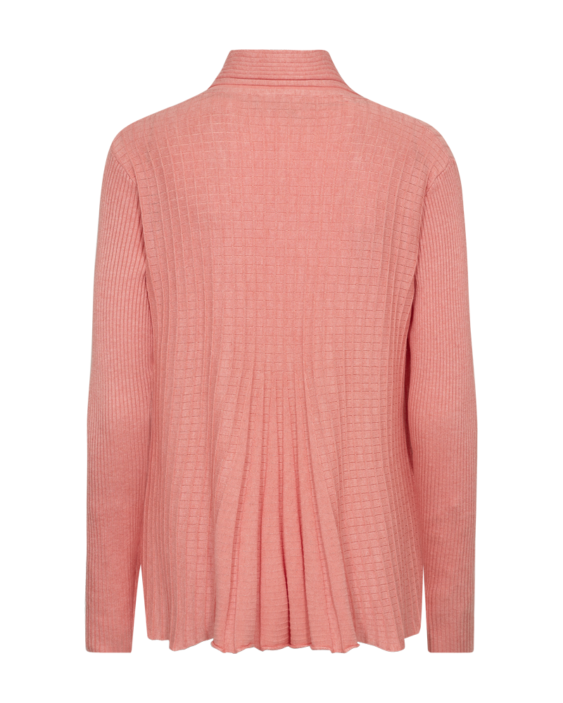 Claudisse Short Cardigan Women Burnt Coral Melange Freequent