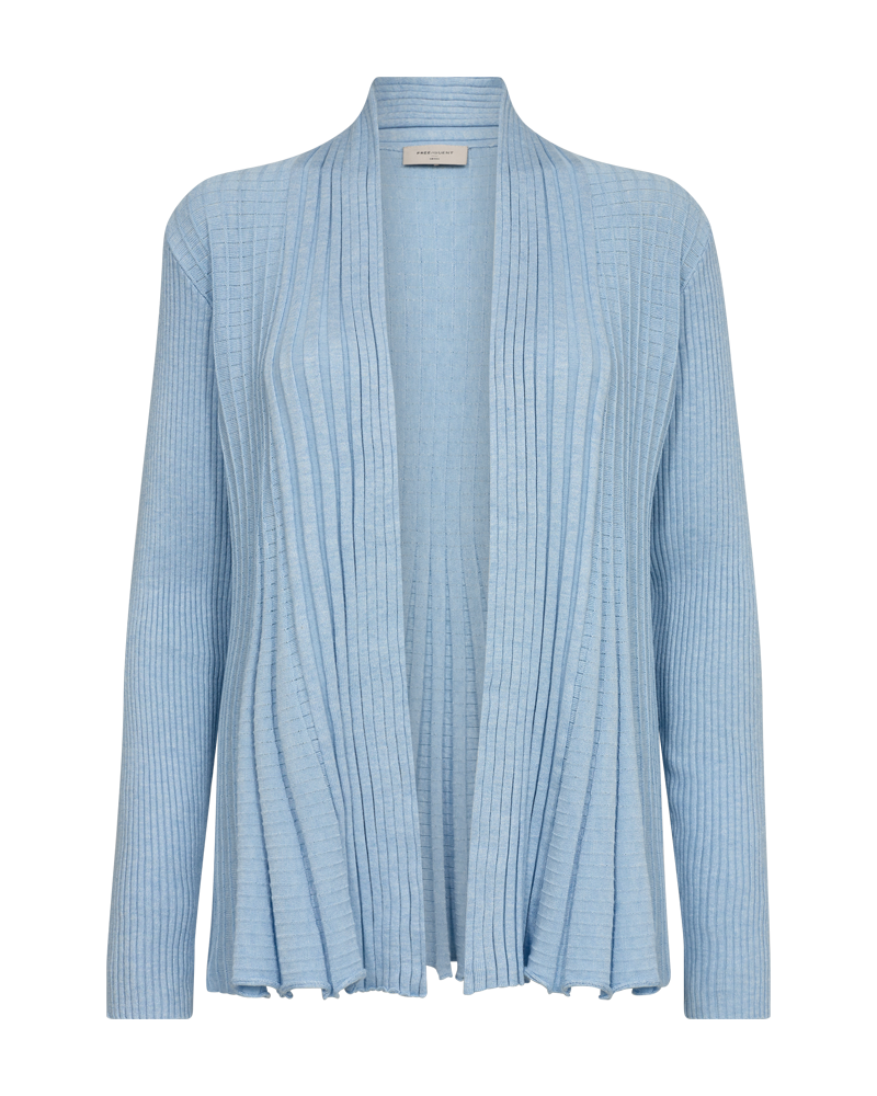 Claudisse Short Cardigan Dam Chambray Blue Melange Freequent