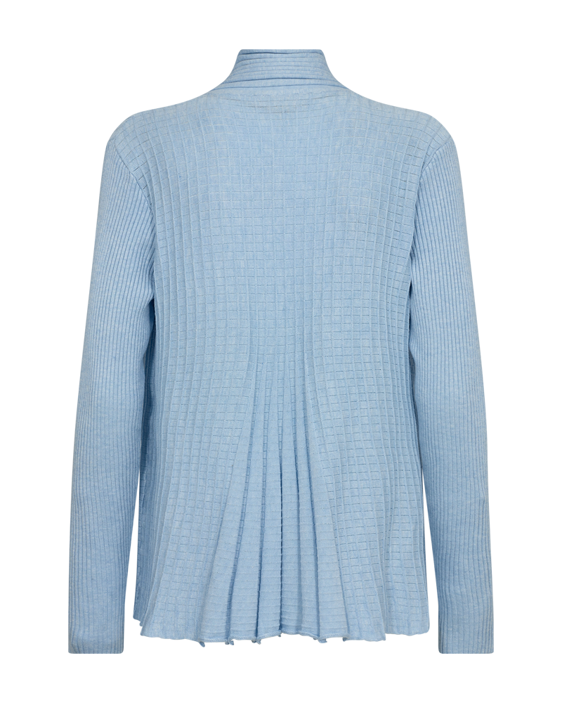 Claudisse Short Cardigan Dam Chambray Blue Melange Freequent