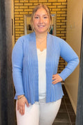 Claudisse Short Cardigan Dam Della Robbia Blue Mlg Freequent