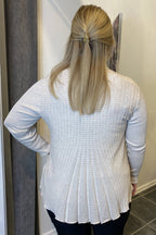 Claudisse Short Cardigan Dam Moonbeam Melange Freequent