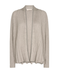 Claudisse Short Cardigan Dam Beige Mushroom Mel | Smilebutiken - Freequent