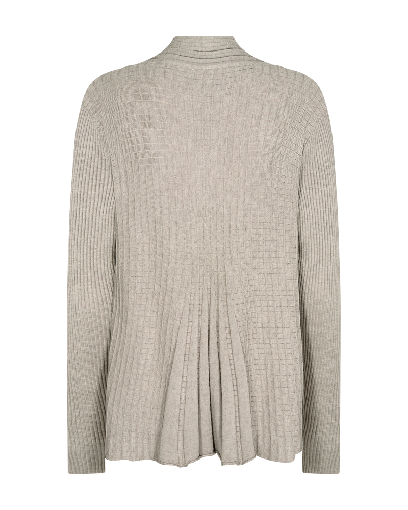 Claudisse Short Cardigan Dam Mushroom Melange - Freequent