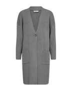 Claura Cardigan Dam Medium Grey Mlg Freequent
