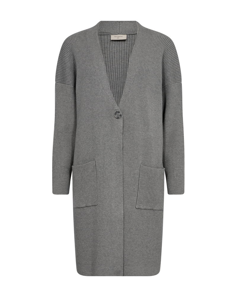 Claura Cardigan Dam Medium Grey Mlg Freequent