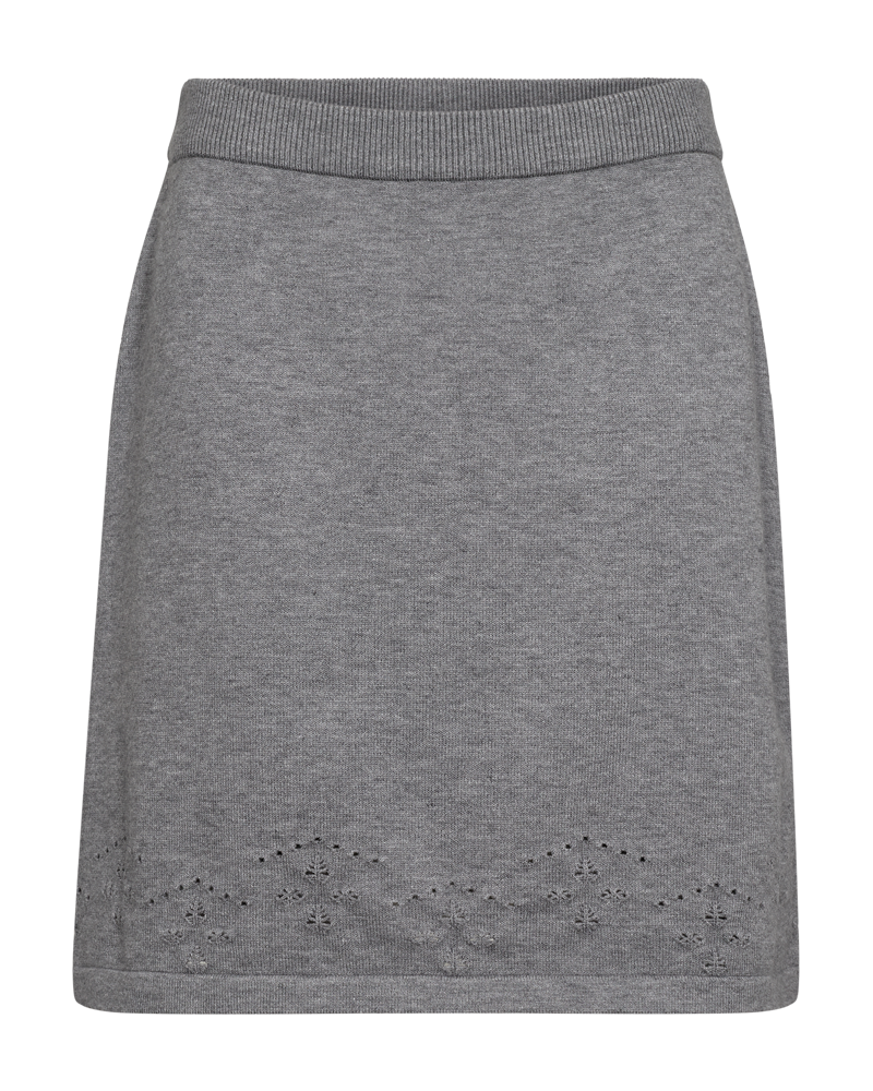 Claura Skirt Female Medium Grey Melange Freequent