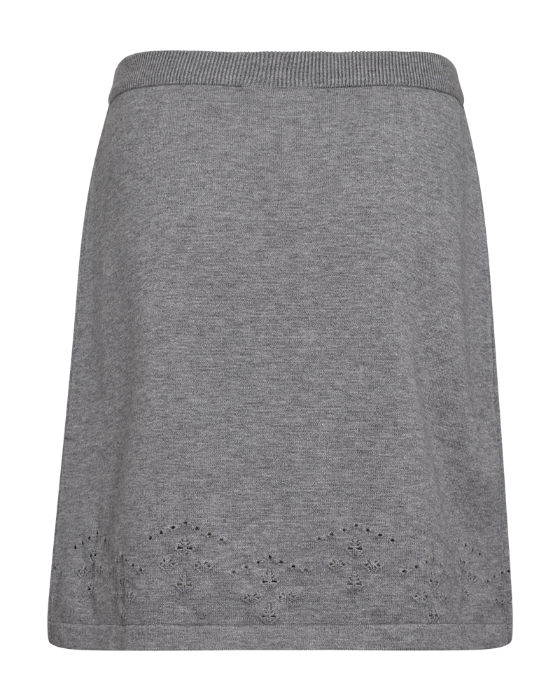 Claura Kjol Dam Medium Grey Melange Freequent