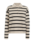 Claura Pullover Dam Moonbeam Melange W Black Freequent