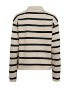 Claura Pullover Dam Moonbeam Melange W Black Freequent