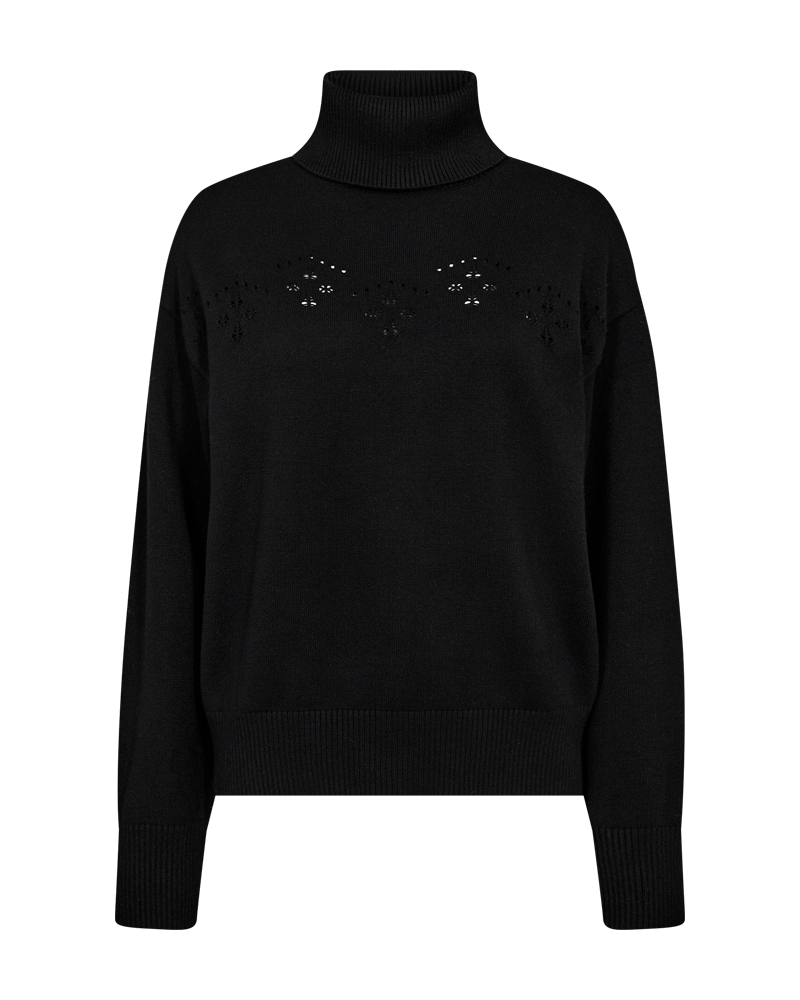 Claura Pullover Polo Dam Black Freequent