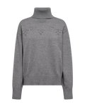 Claura Pullover Polo Dam Medium Grey Freequent