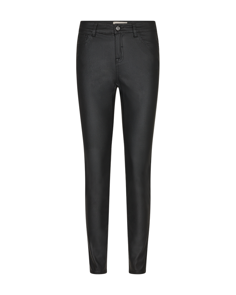 Coada Trousers Faux Leather Women Black Freequent