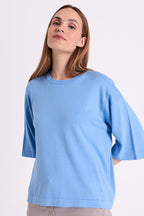 Conny Pullover Women Vista Blue Freequent