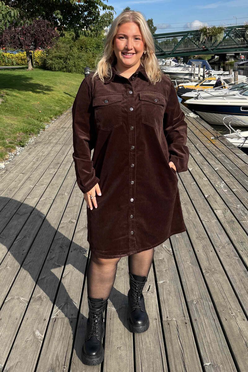 Cordy Dress Women Coffee Bean Freequent