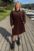 Cordy Dress Women Coffee Bean Freequent