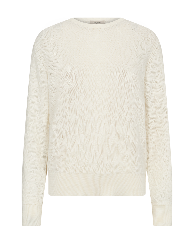 Dodo Pullover Lines Dam Offwhite Freequent