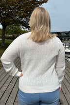 Dodo Pullover Lines Dam Offwhite Freequent
