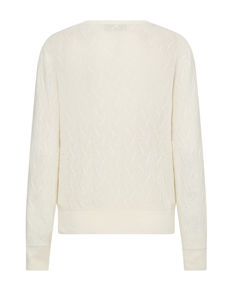 Dodo Pullover Lines Dam Offwhite Freequent
