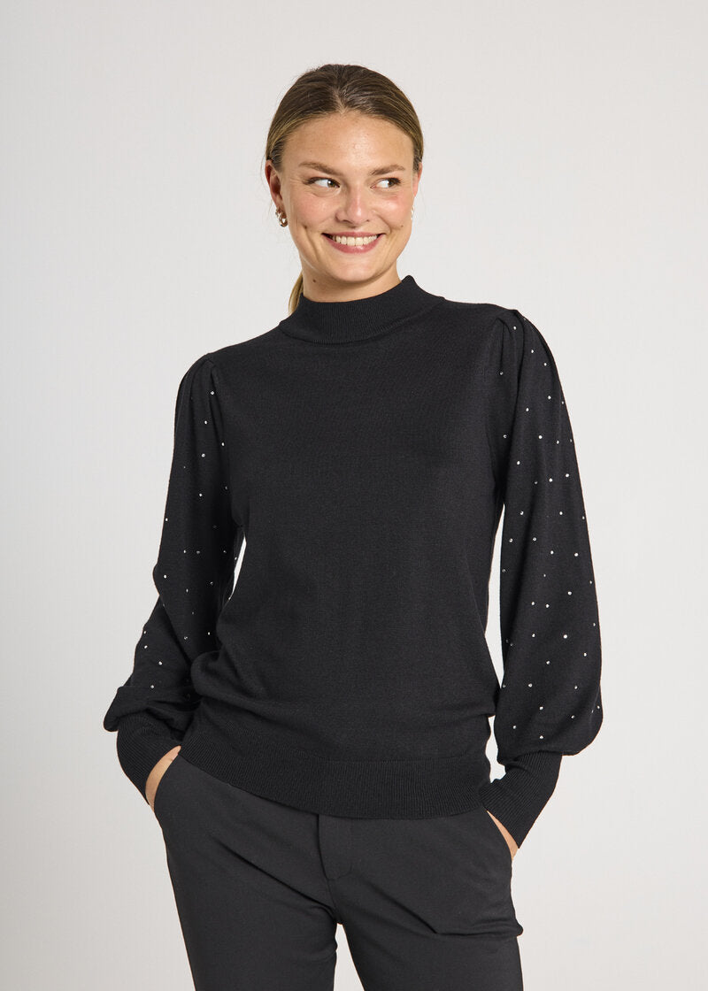 Dotka Pullover Ladies Black Freequent