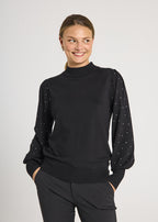 Dotka Pullover Ladies Black Freequent