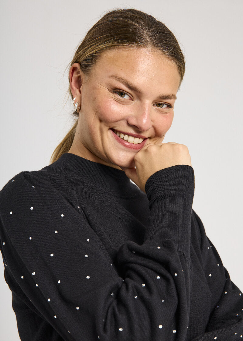 Dotka Pullover Ladies Black Freequent