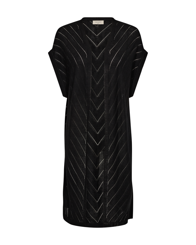 Elina Long Cardigan Women Black Freequent