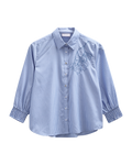 Evalina Skjorta Dam Vista Blue W Star Off-White Freequent