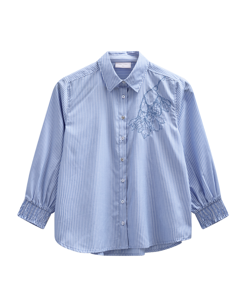 Evalina Skjorta Dam Vista Blue W Star Off-White Freequent