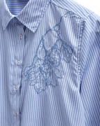 Evalina Skjorta Dam Vista Blue W Star Off-White Freequent