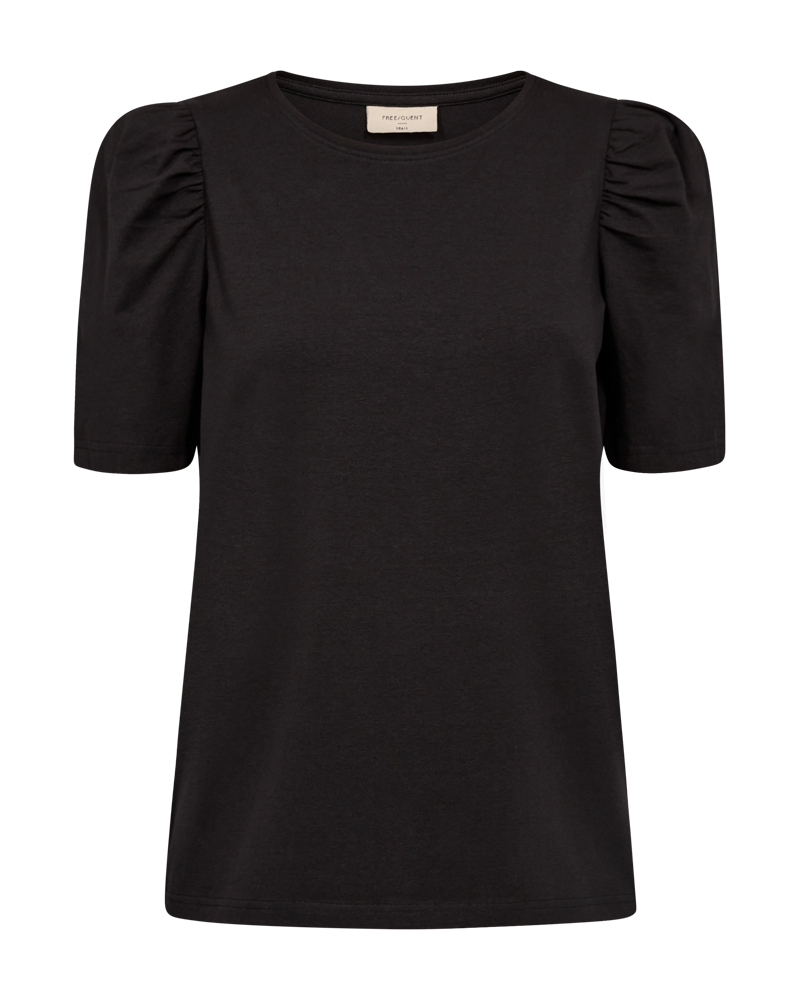 Fenja T-shirt Puff Dam Black Freequent