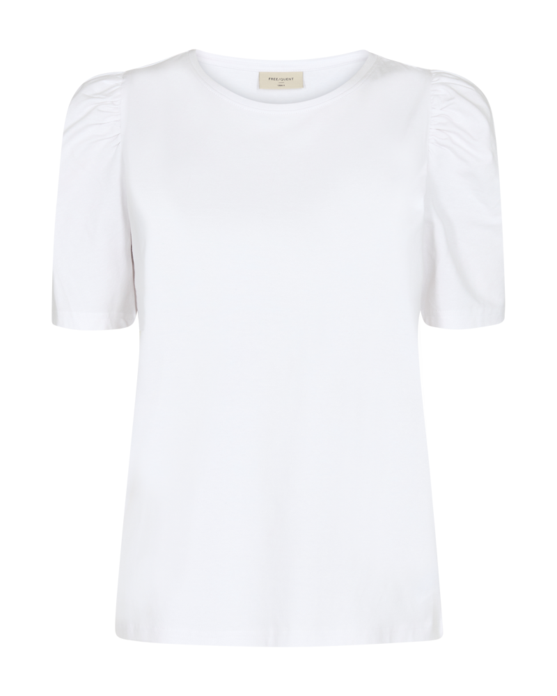 Fenja T-shirt Puff Dam Brilliant White Freequent