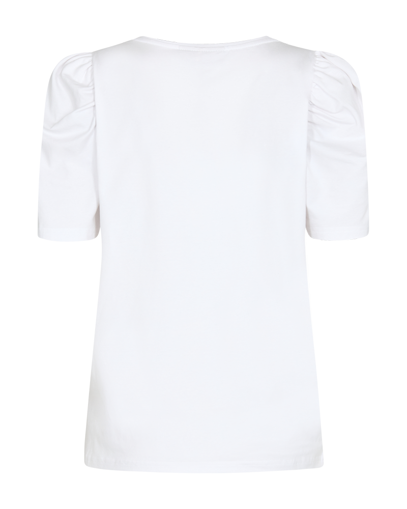 Fenja T-shirt Puff Dam Brilliant White Freequent
