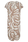Floi Dress Women Simply Taupe W Offwhite Freequent