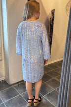 Grace Klänning Dam Star Off White W Chambray Blue Freequent