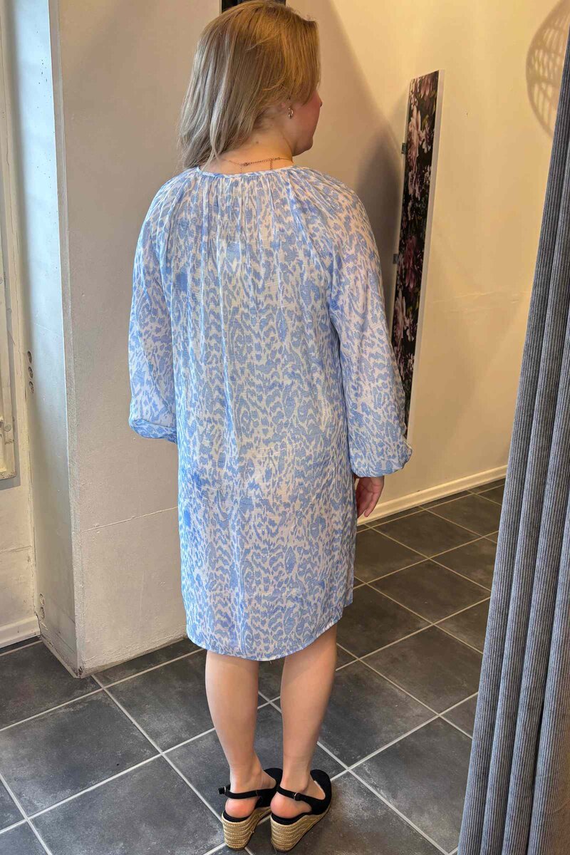 Grace Klänning Dam Star Off White W Chambray Blue Freequent
