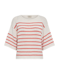 Grande Pullover Women Brilliant White W Hot Coral Freequent