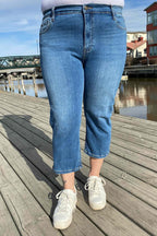 Harlow Denim Capri Women Vintage Blue Denim Freequent