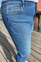 Harlow Denim Capri Women Vintage Blue Denim Freequent