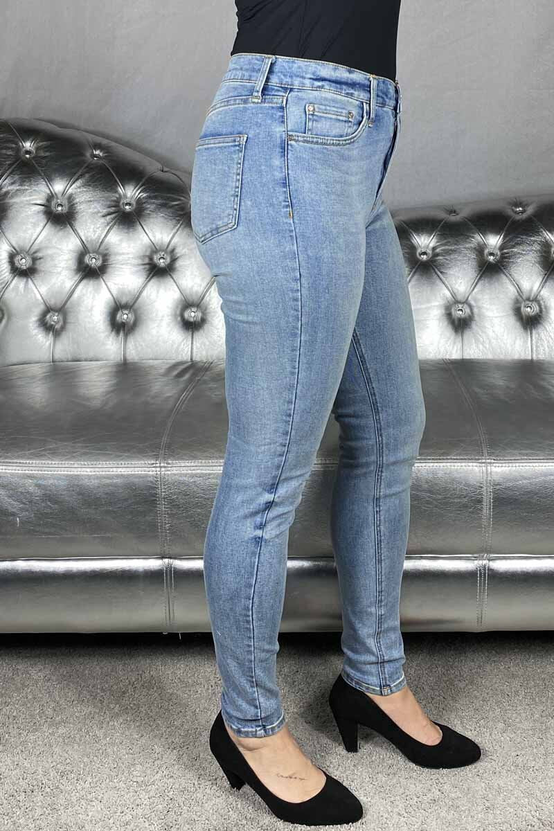 Harlow Stretchjeans Dam Light Blue - Freequent