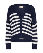 Iben Cardigan Women's Navy Blazer w Black Freequent