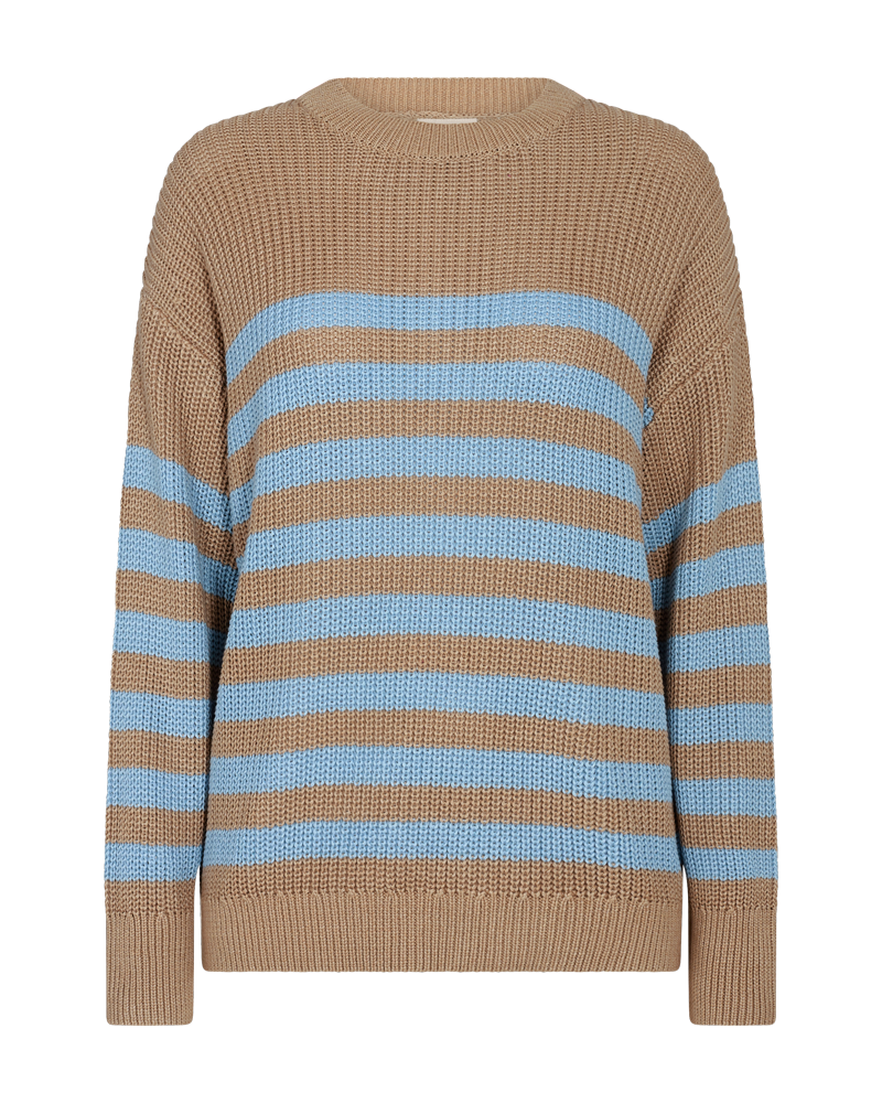 Iben Pullover Dam Desert Taupe w. Chambray Blue Freequent