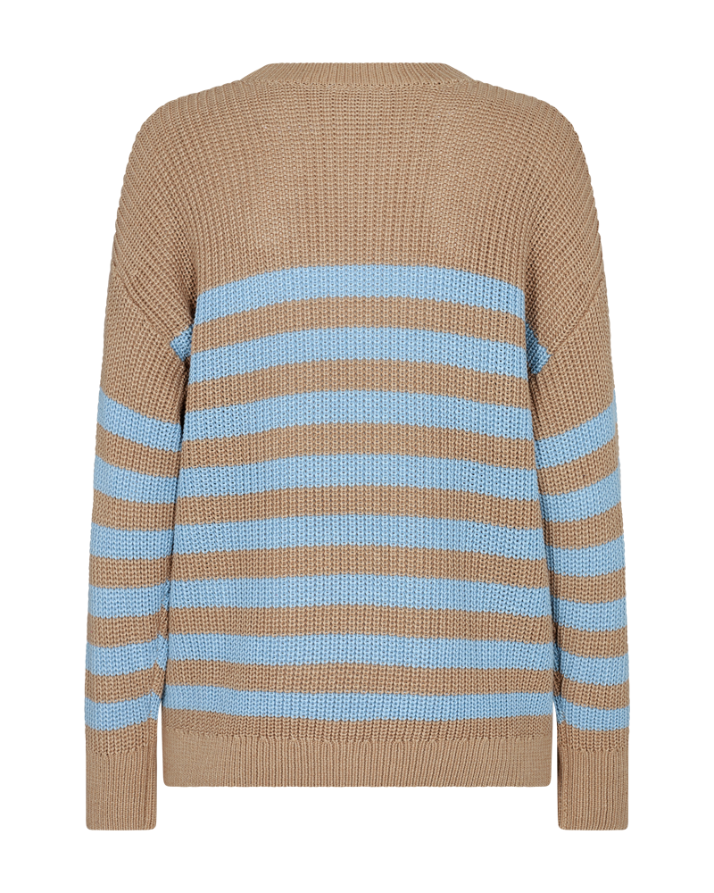 Iben Pullover Dam Desert Taupe w. Chambray Blue Freequent