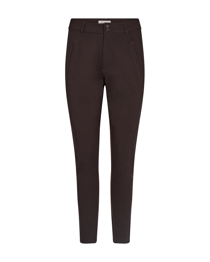 Jenny Stretch Trousers Women Coffee Bean Freequent